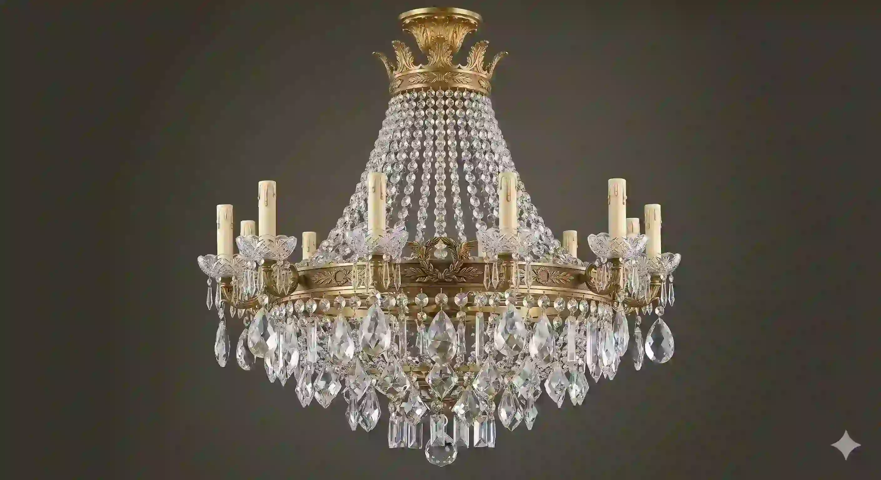 Aplică de perete aurită